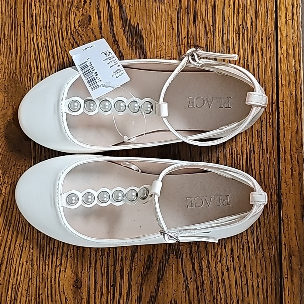 Girls off white Children's Place dress Easter shoes NWT